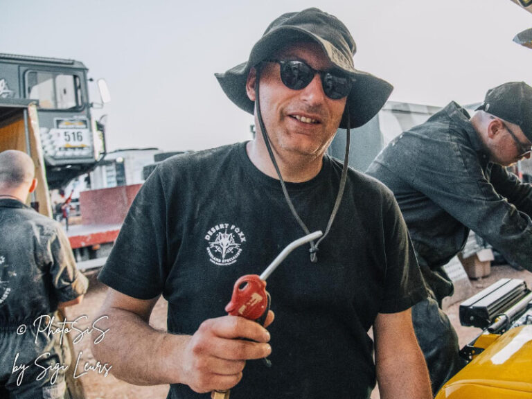 Hans Geenen, rally-assistent bij Desert Foxx